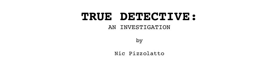True Detective - Titulo