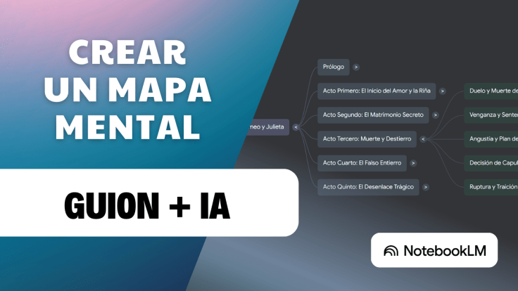Visualiza tu guion con NotebookLM: cómo crear un mapa mental con&nbsp;IA